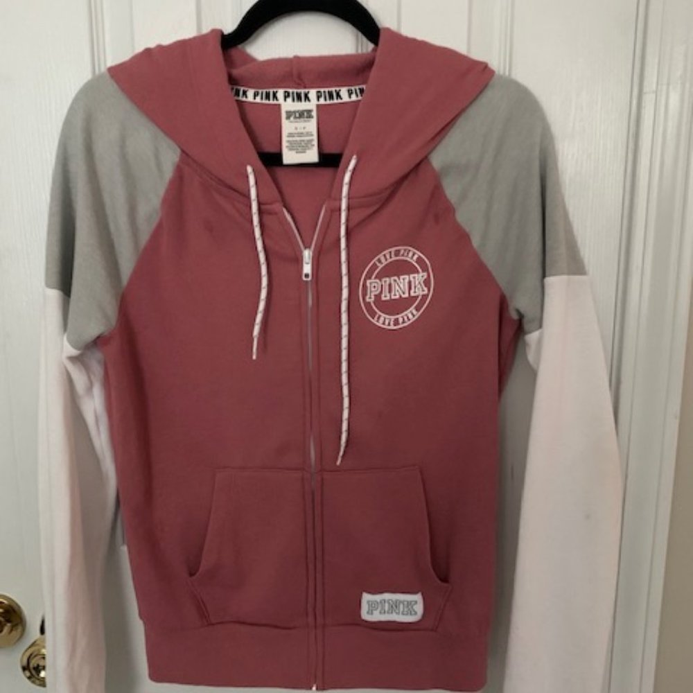 PINK Zippered Hoodie